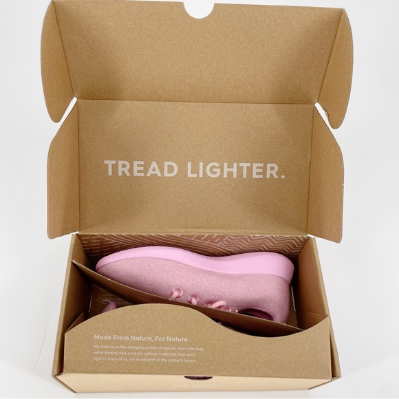 Allbirds Girls Smallbirds Wool Runner Sneakers Pink Shoes Kids - Picture 2 of 12